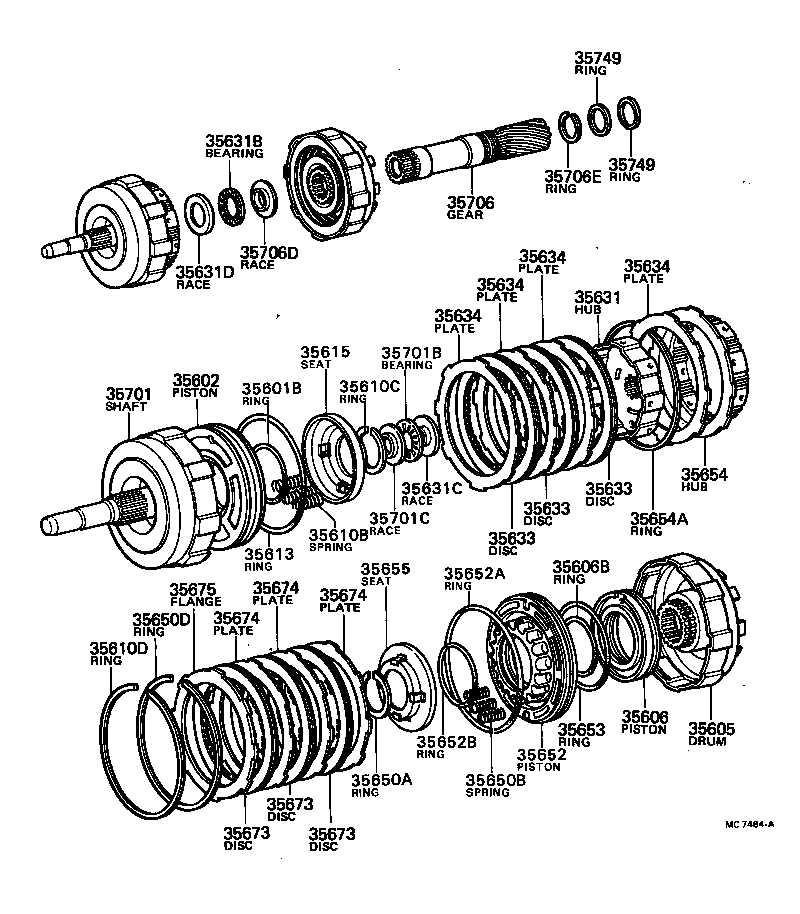  CROWN |  BRAKE BAND MULTIPLE DISC CLUTCH ATM