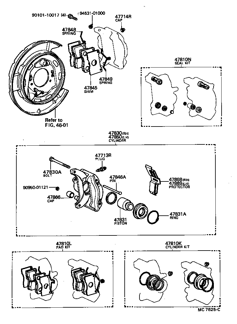  CRESSIDA |  REAR DISC BRAKE CALIPER DUST COVER