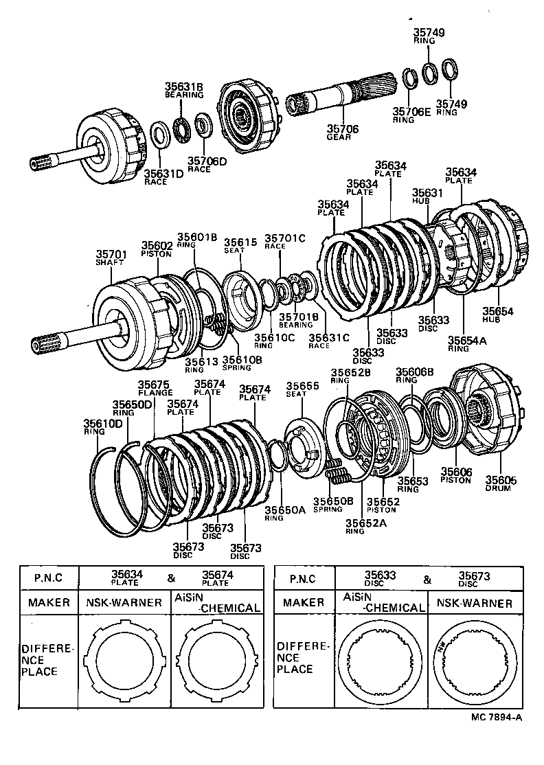  CRESSIDA |  BRAKE BAND MULTIPLE DISC CLUTCH ATM