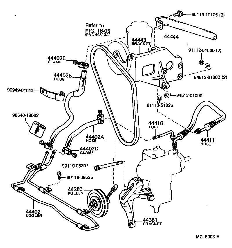  LAND CRUISER 60 |  POWER STEERING TUBE