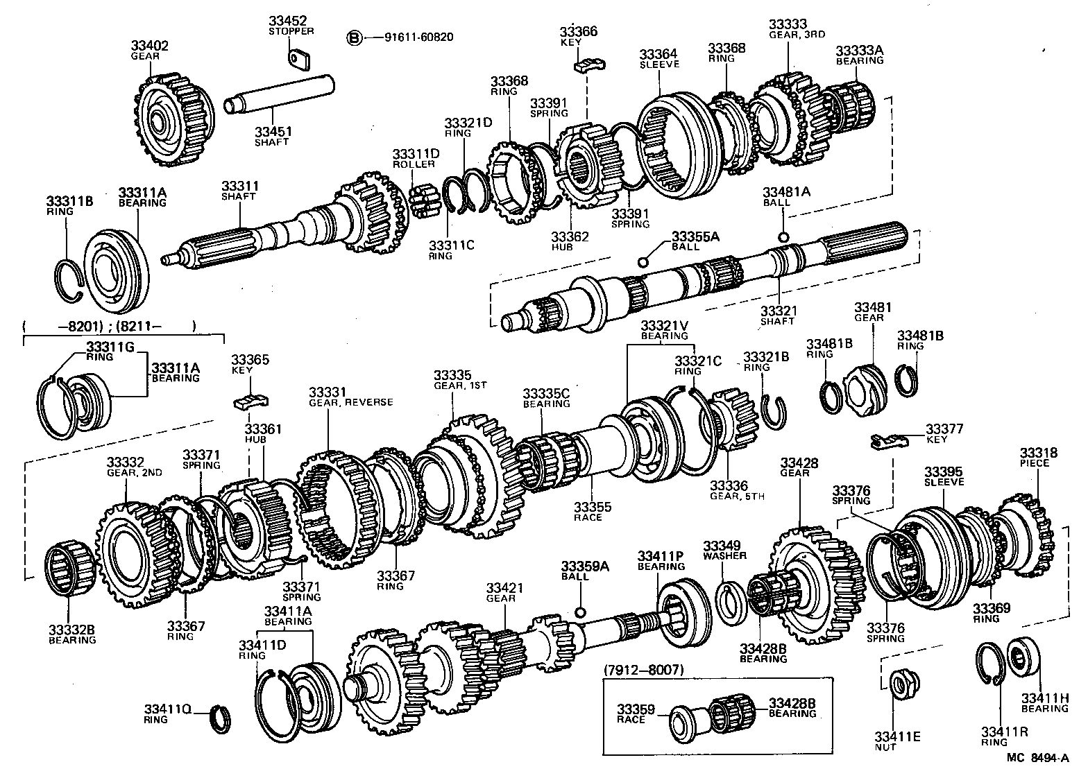  HIACE |  TRANSMISSION GEAR MTM