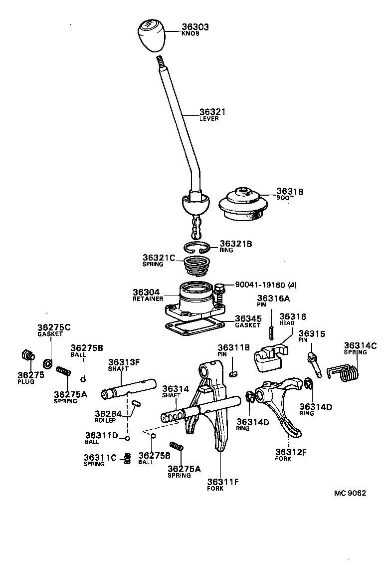  BLIZZARD |  TRANSFER LEVER SHIFT ROD