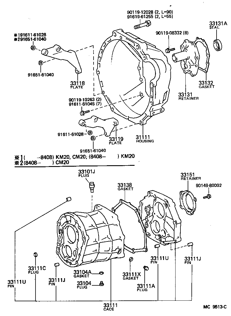  LITEACE |  CLUTCH HOUSING TRANSMISSION CASE MTM