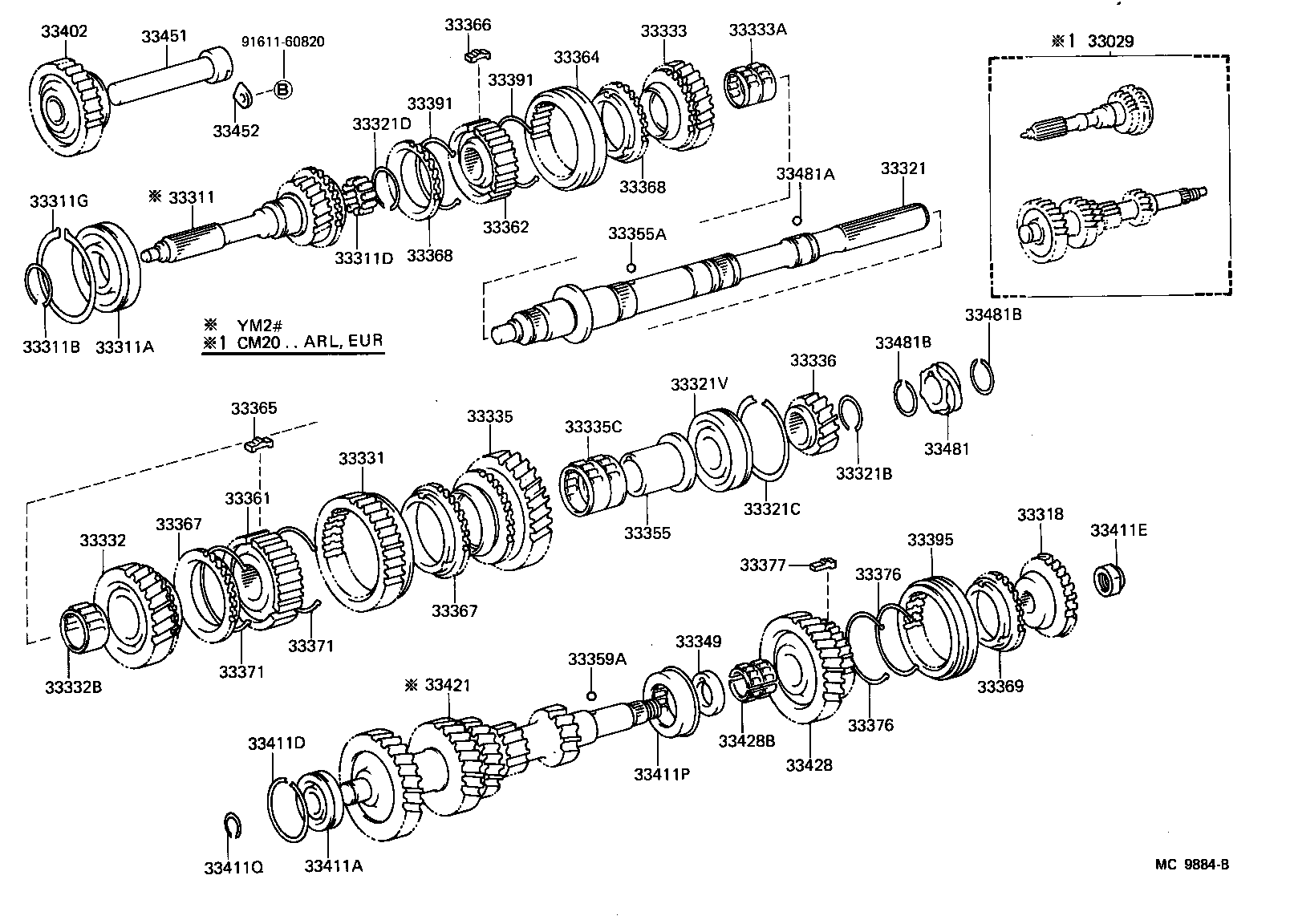  LITEACE |  TRANSMISSION GEAR MTM