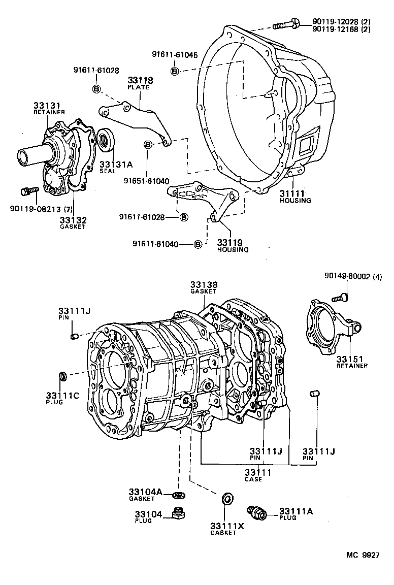  CELICA |  CLUTCH HOUSING TRANSMISSION CASE MTM