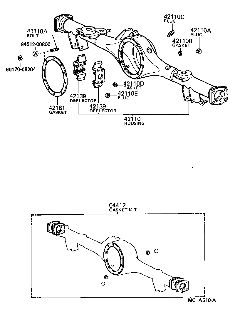  CROWN |  REAR AXLE HOUSING DIFFERENTIAL