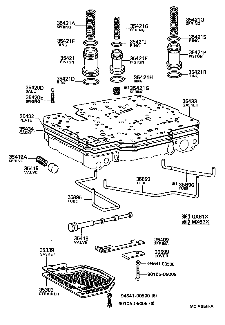  CRESSIDA |  VALVE BODY OIL STRAINER ATM