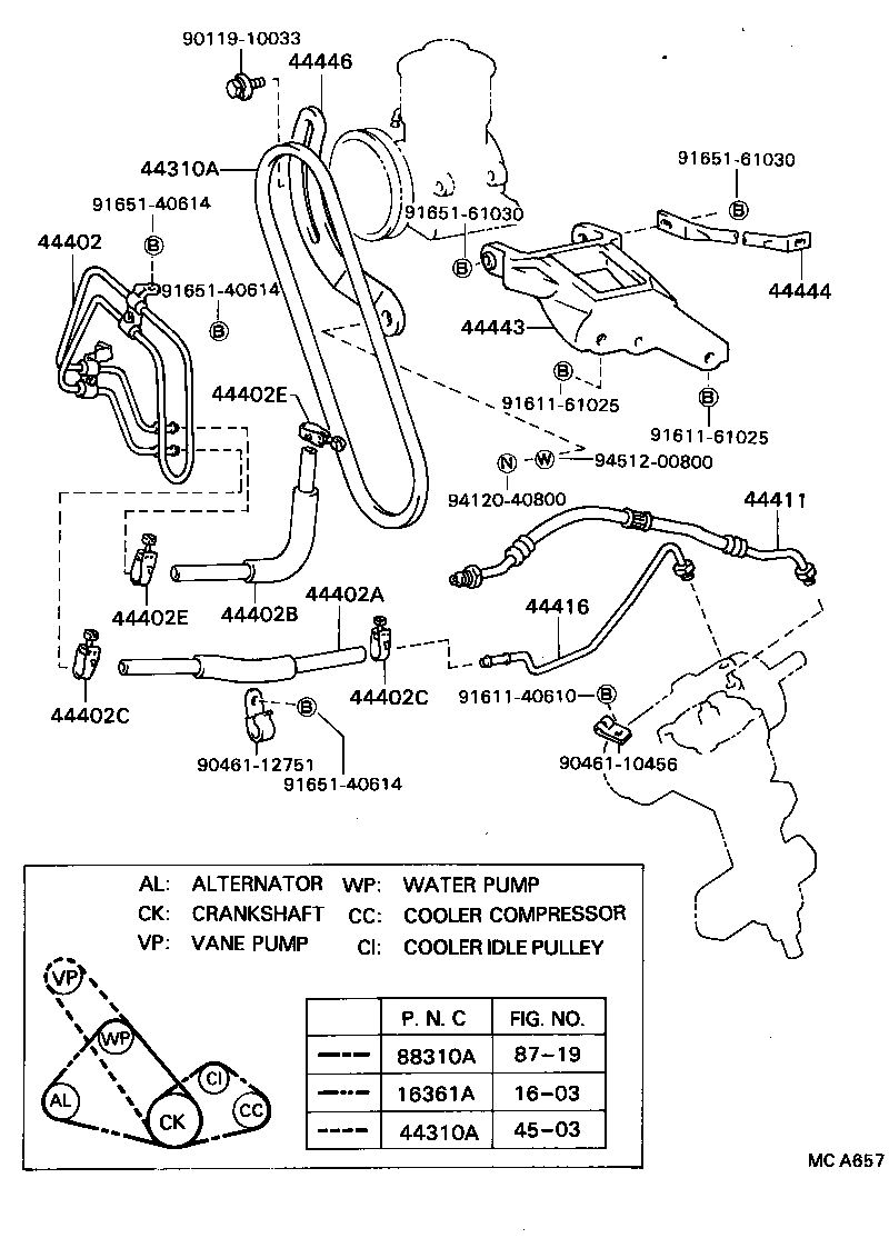  CRESSIDA |  POWER STEERING TUBE