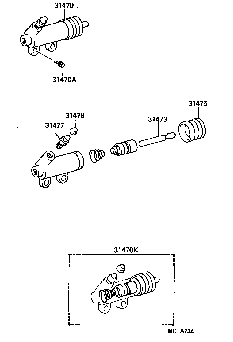  HIACE |  CLUTCH RELEASE CYLINDER