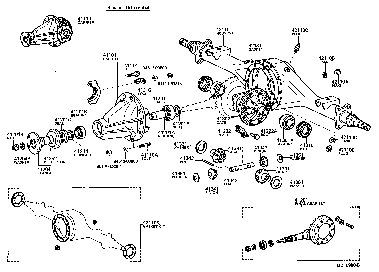  TOYOACE |  REAR AXLE HOUSING DIFFERENTIAL