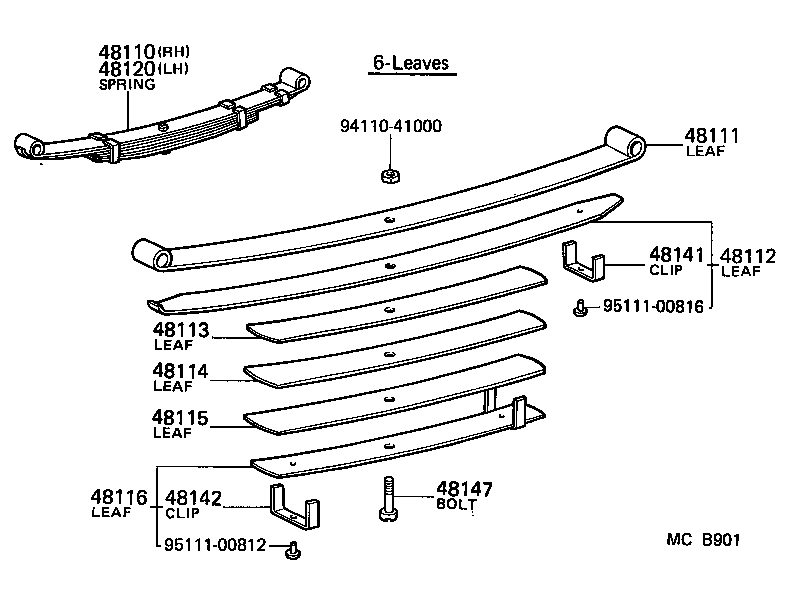  TOYOACE |  FRONT SPRING SHOCK ABSORBER