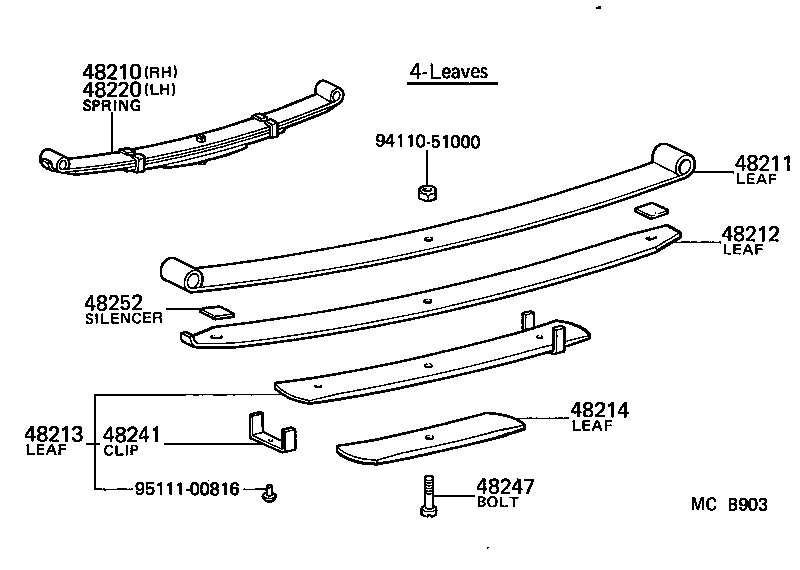  TOYOACE |  REAR SPRING SHOCK ABSORBER