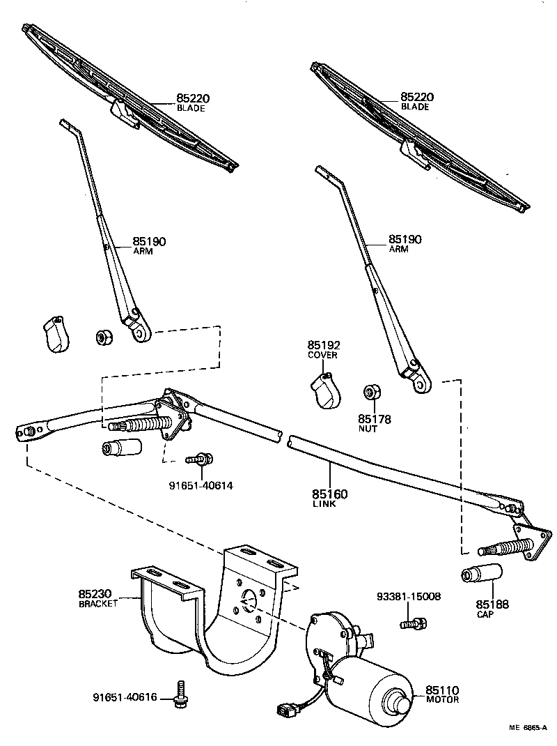  LAND CRUISER 40 45 55 |  WINDSHIELD WIPER