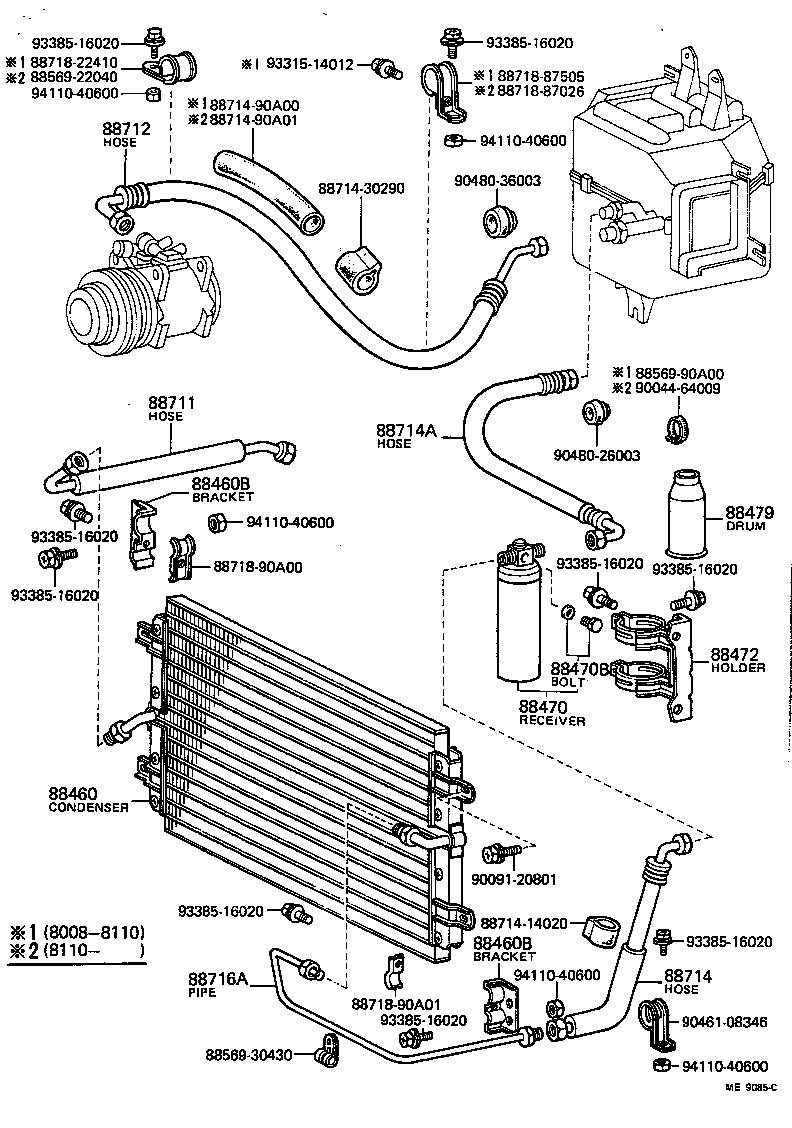  LAND CRUISER 60 |  HEATING AIR CONDITIONING COOLER PIPING