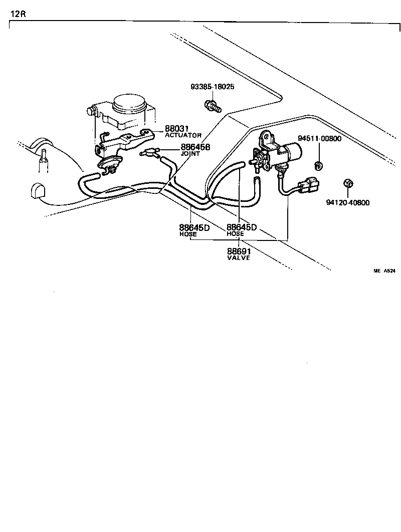  HIACE |  HEATING AIR CONDITIONING VACUUM PIPING