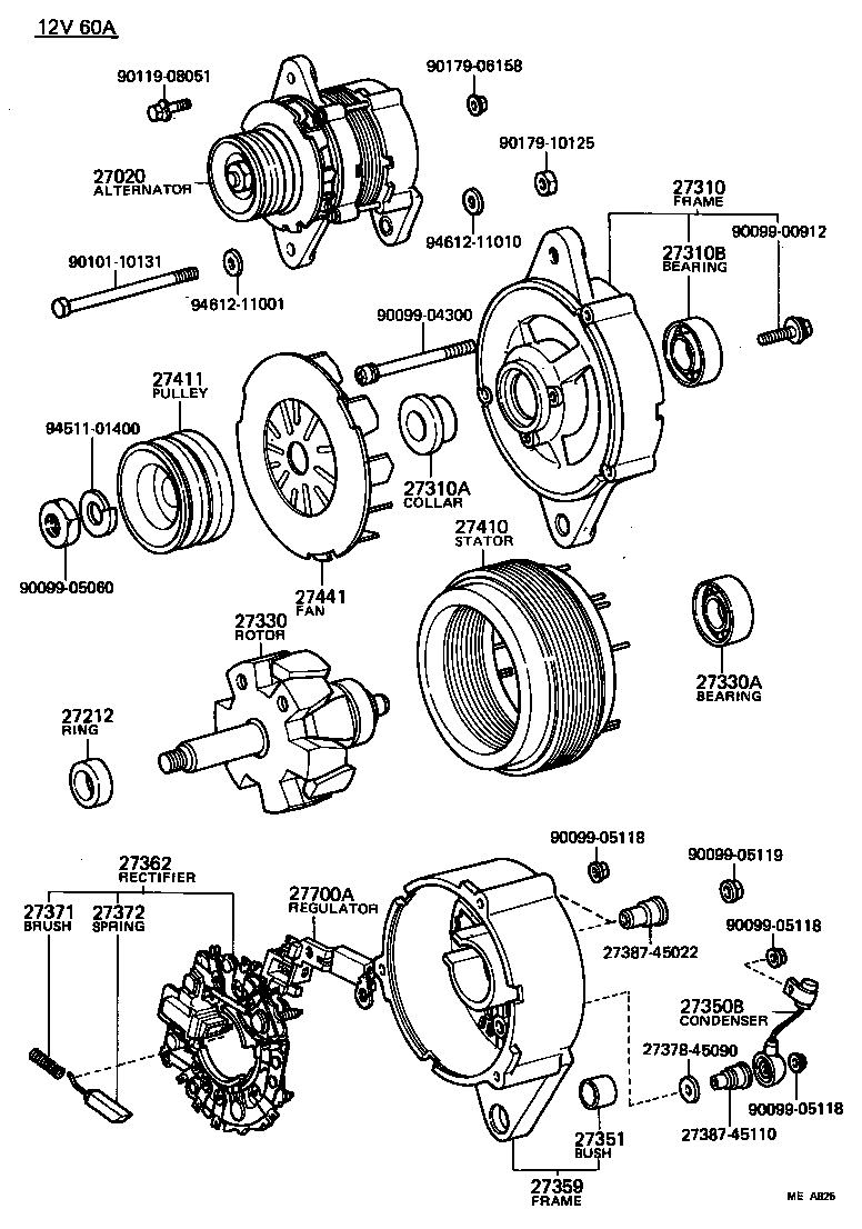  CROWN |  ALTERNATOR