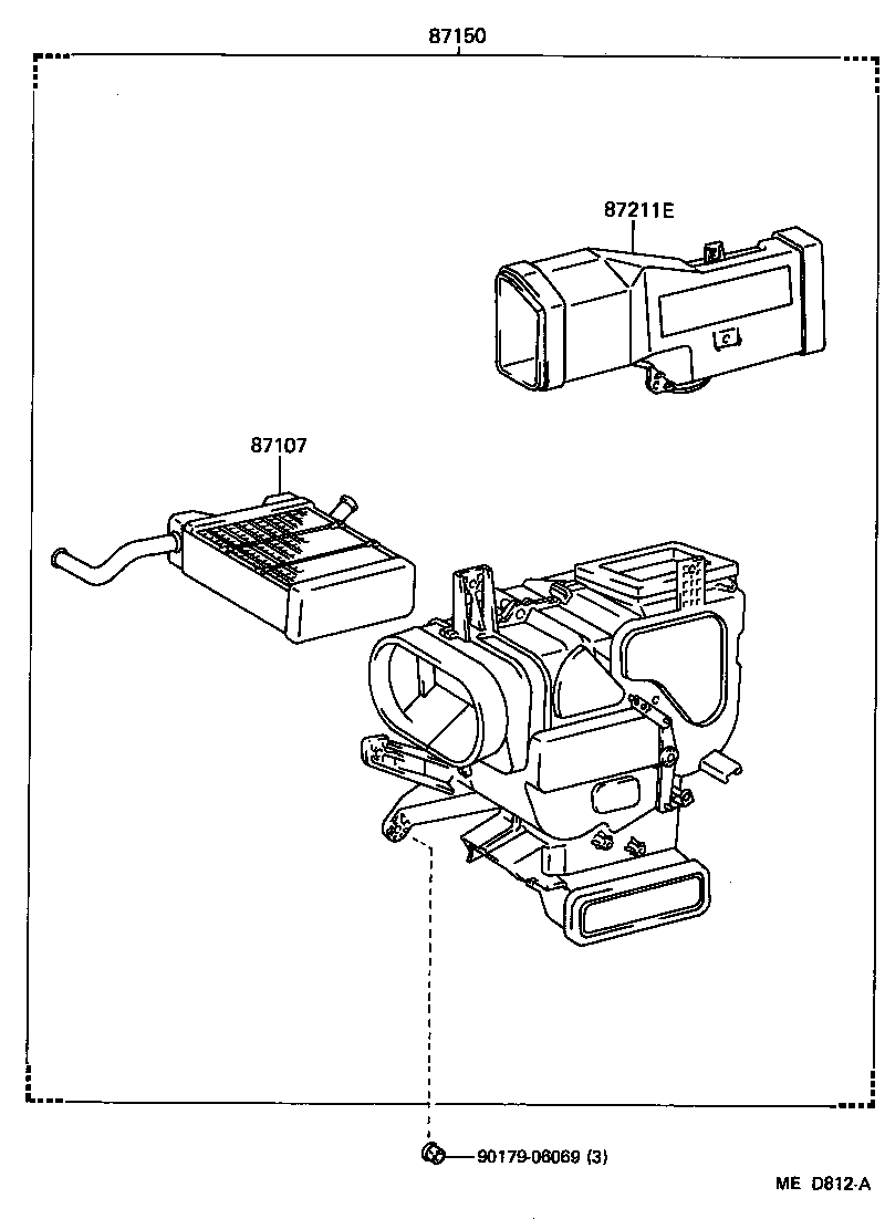  CROWN |  HEATING AIR CONDITIONING HEATER UNIT BLOWER