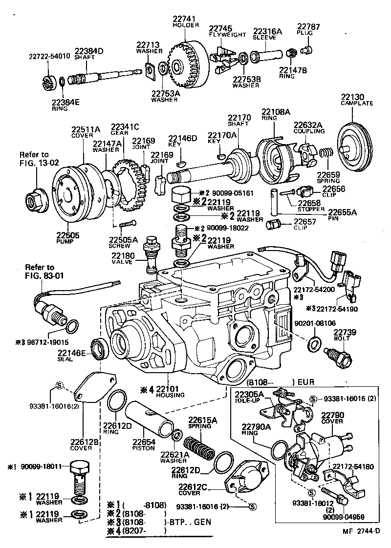  CROWN |  INJECTION PUMP BODY