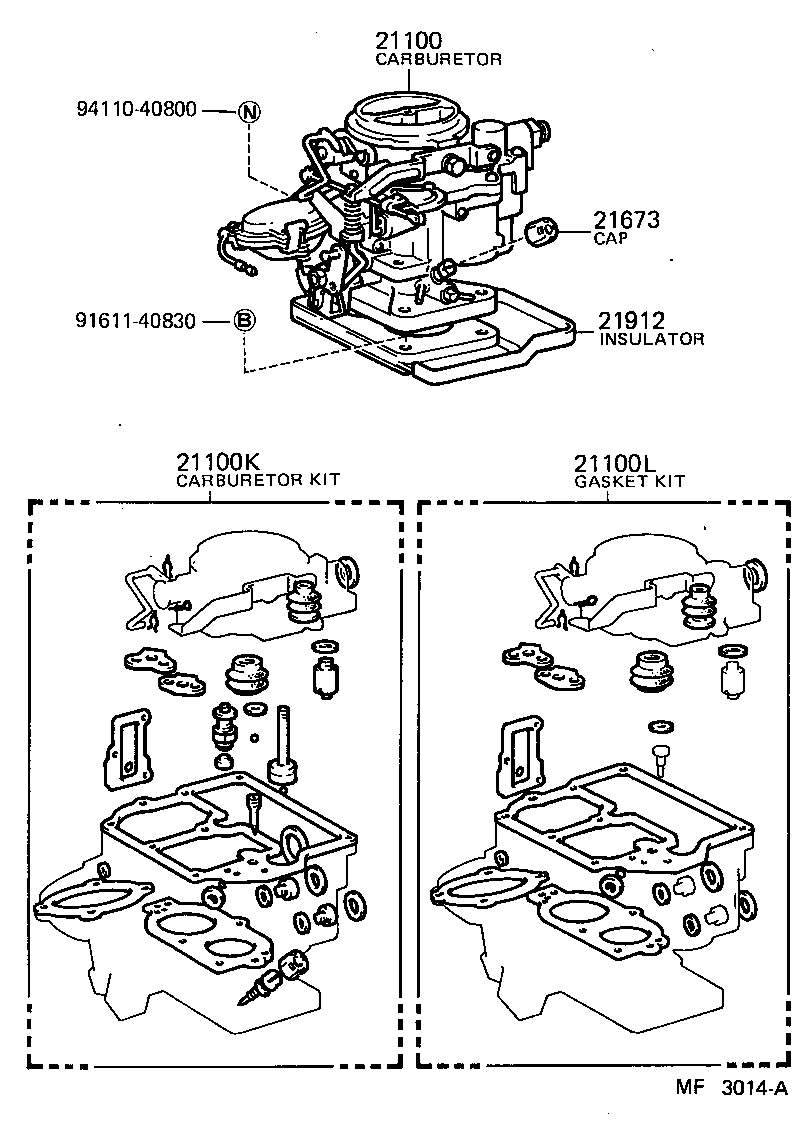  HIACE |  CARBURETOR ASSEMBLY