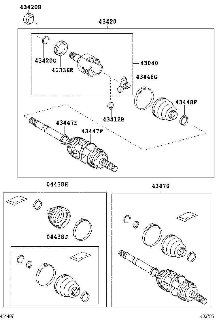  AQUA |  FRONT DRIVE SHAFT