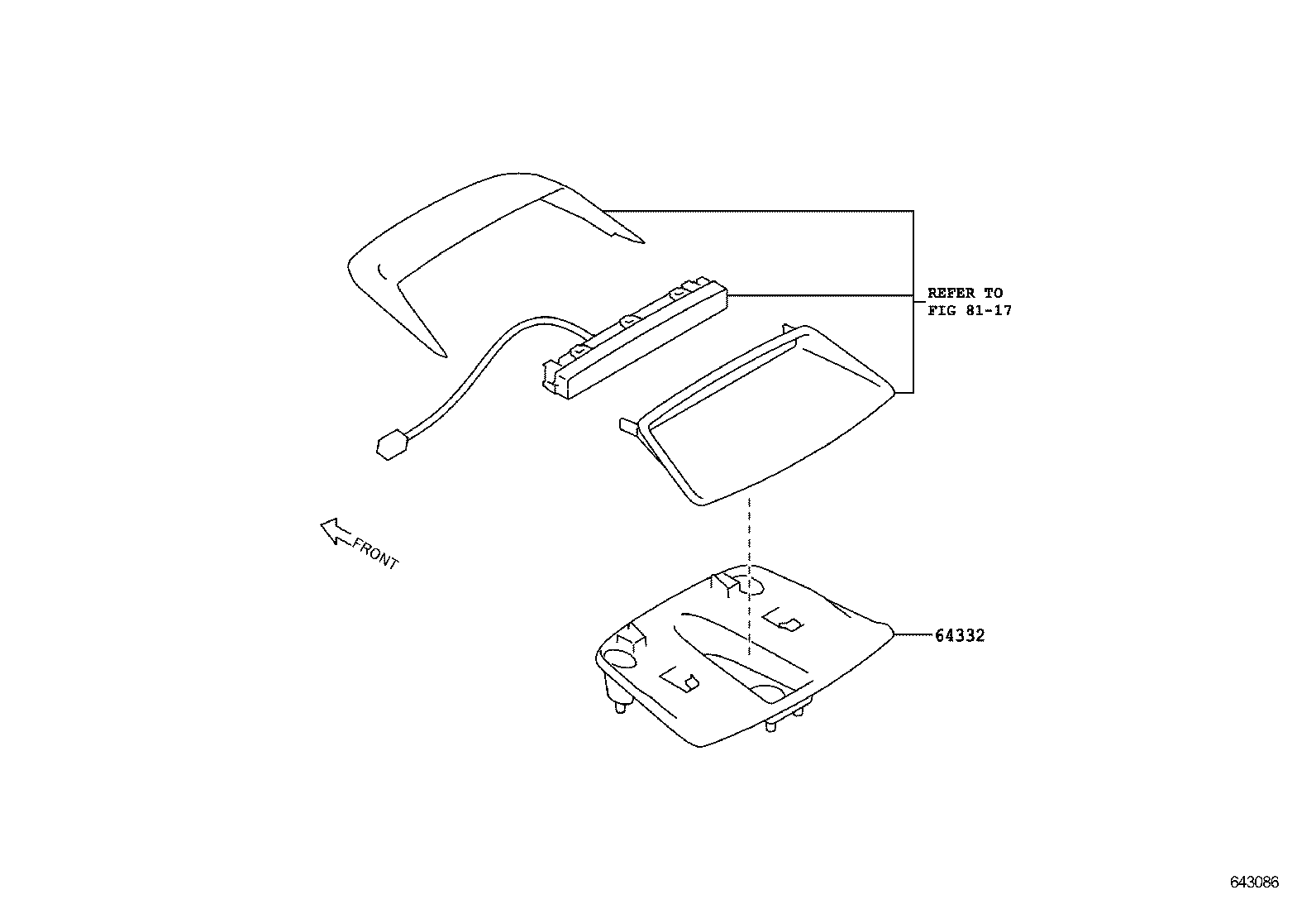  86 |  PACKAGE TRAY PANEL LUGGAGE COMPARTMENT MAT