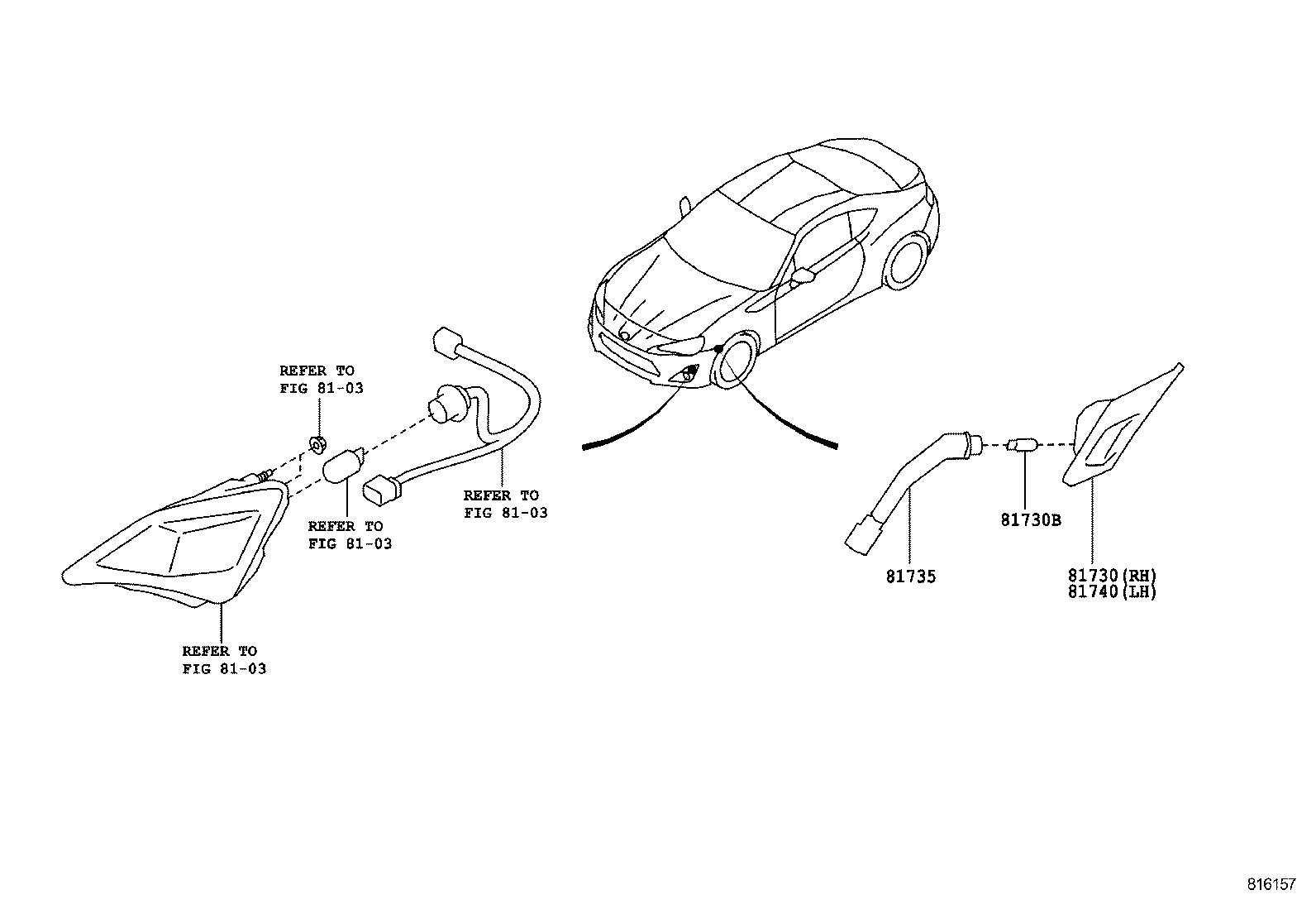  86 |  SIDE TURN SIGNAL LAMP OUTER MIRROR LAMP