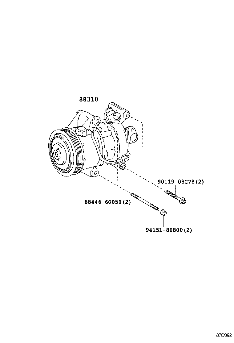  AURIS |  HEATING AIR CONDITIONING COMPRESSOR