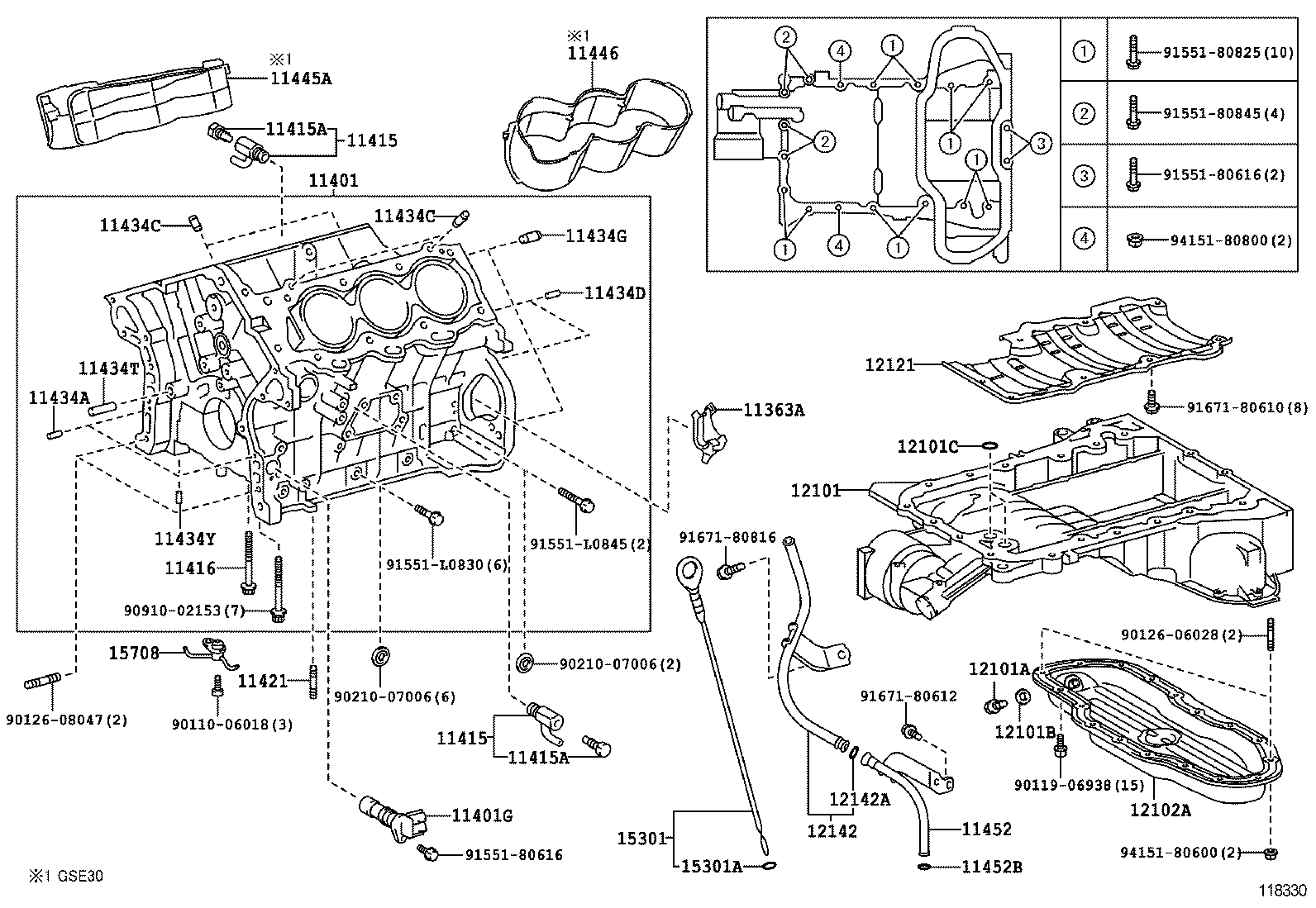  IS250 350 300H |  CYLINDER BLOCK