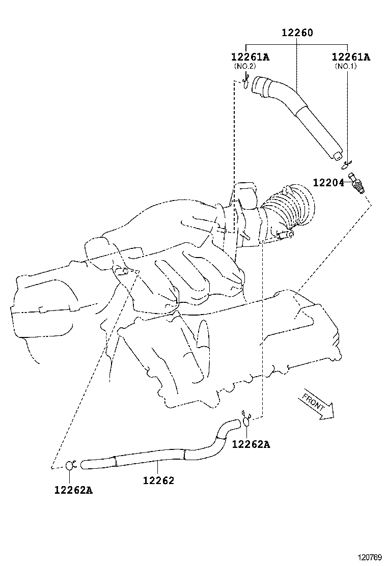  RX270 350 450H |  VENTILATION HOSE