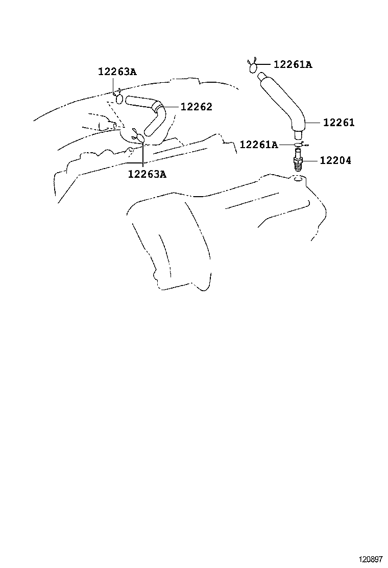  IS250 350 300H |  VENTILATION HOSE