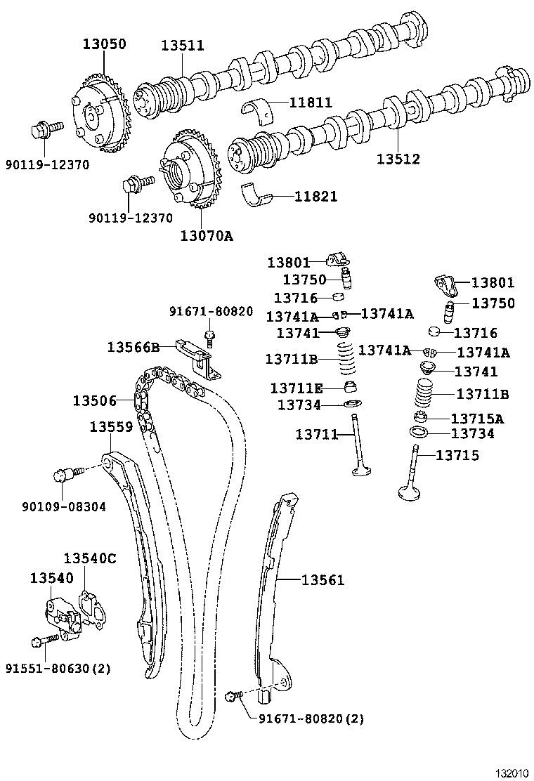  GS250 350 450H |  CAMSHAFT VALVE