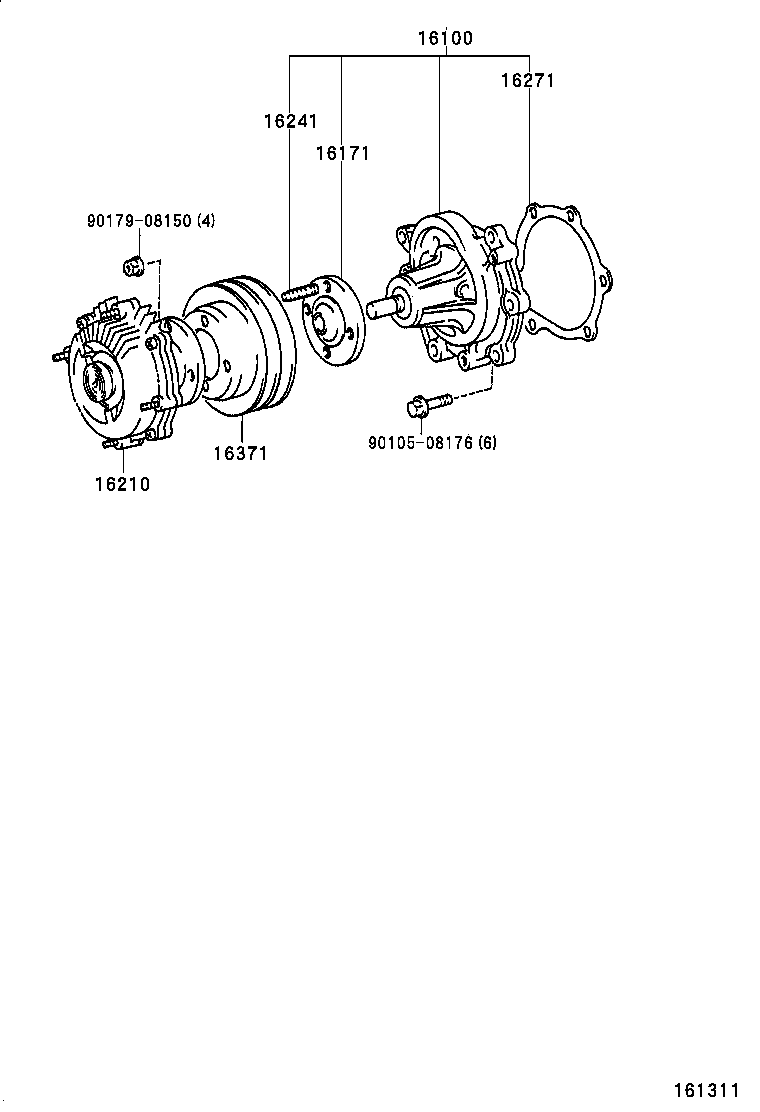  DYNA TOYOACE |  WATER PUMP