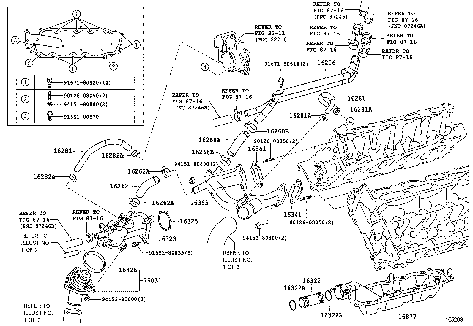  LS600H 600HL |  RADIATOR WATER OUTLET