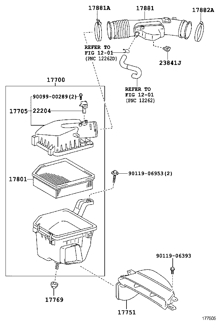  GS250 350 450H |  AIR CLEANER