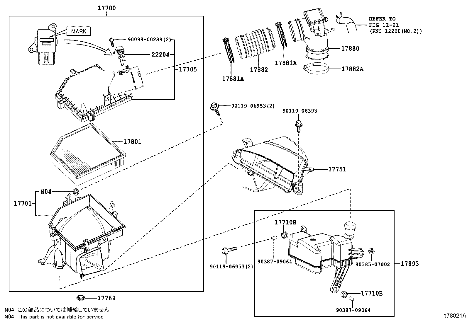  IS250 350 300H |  AIR CLEANER