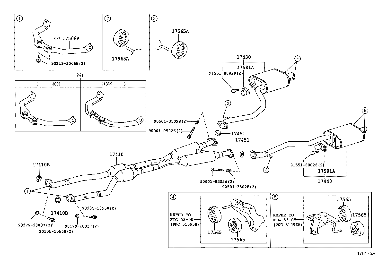  GS250 350 450H |  EXHAUST PIPE