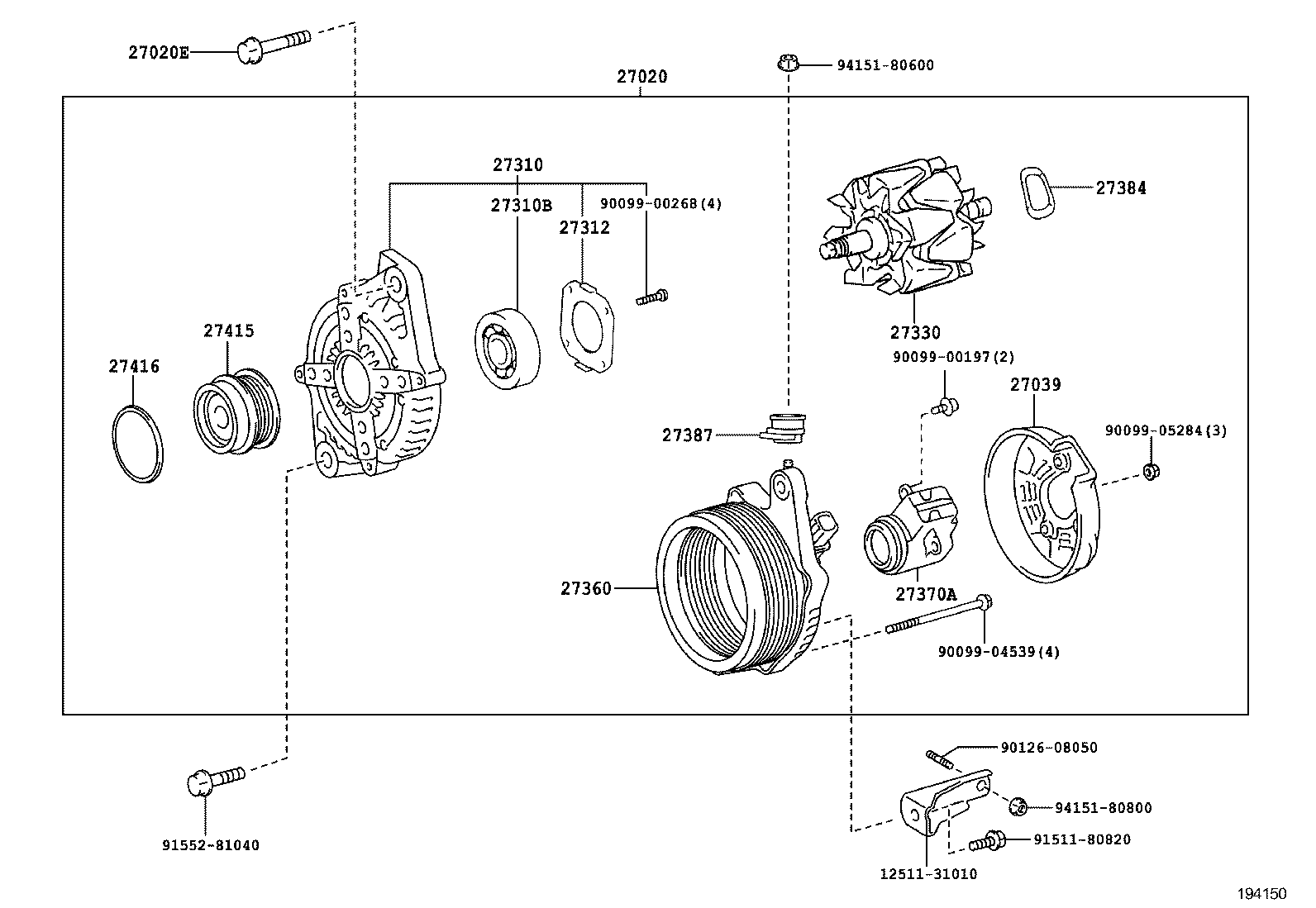  IS250 350 300H |  ALTERNATOR