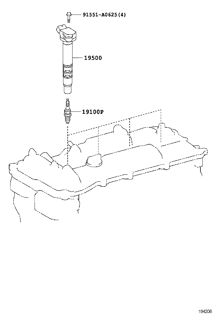  GS250 350 450H |  IGNITION COIL SPARK PLUG