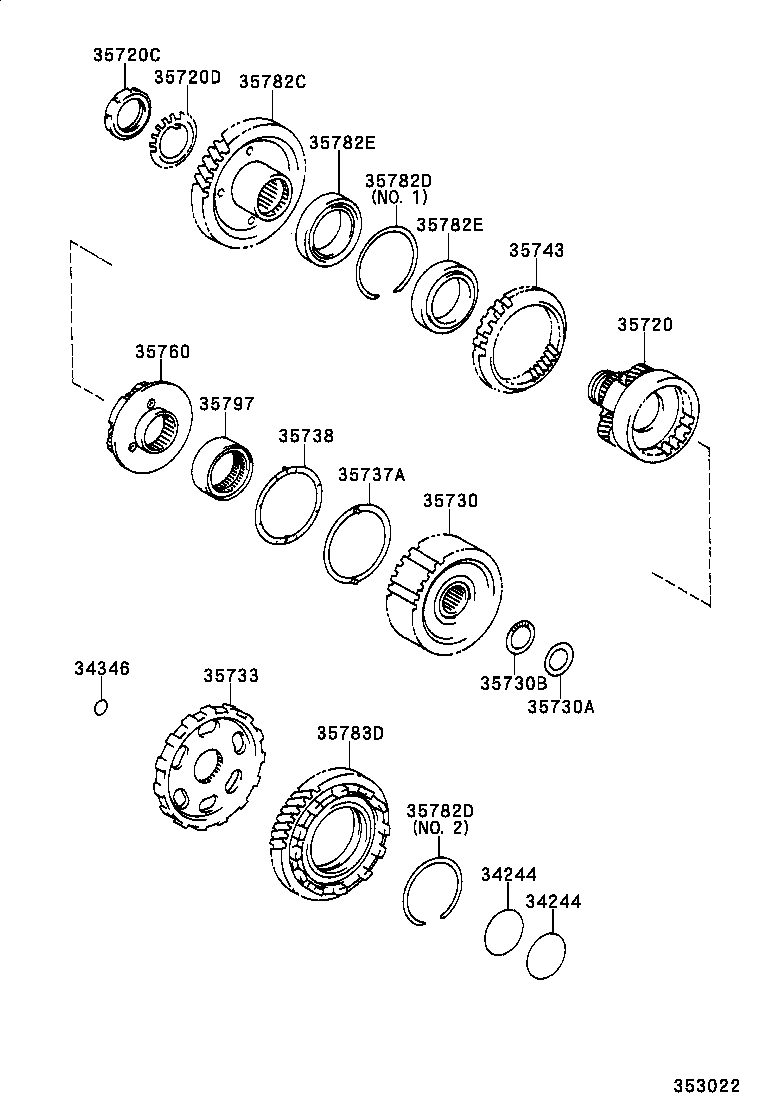  ALPHARD G V |  PLANETARY GEAR REVERSE PISTON COUNTER GEAR ATM