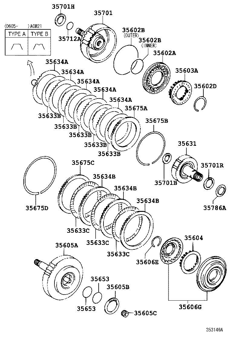  IPSUM |  BRAKE BAND MULTIPLE DISC CLUTCH ATM