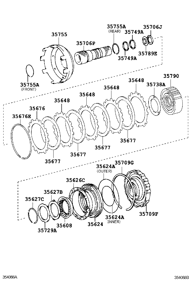  CROWN COMFORT SED |  CENTER SUPPORT PLANETARY SUN GEAR ATM