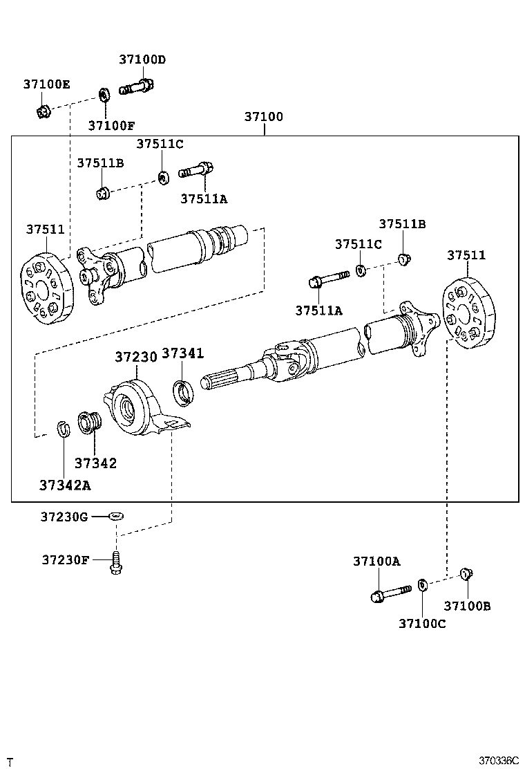  CROWN MAJESTA |  PROPELLER SHAFT UNIVERSAL JOINT