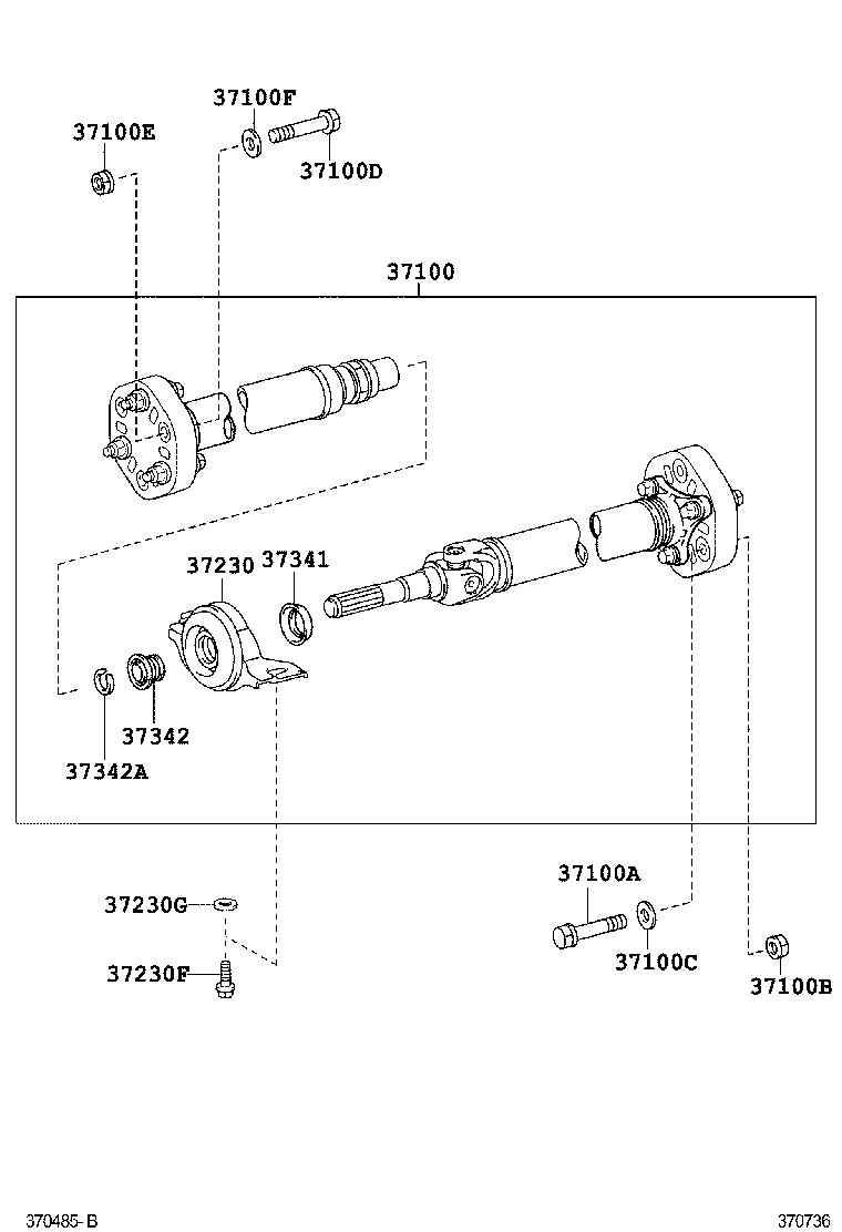  MARK X |  PROPELLER SHAFT UNIVERSAL JOINT