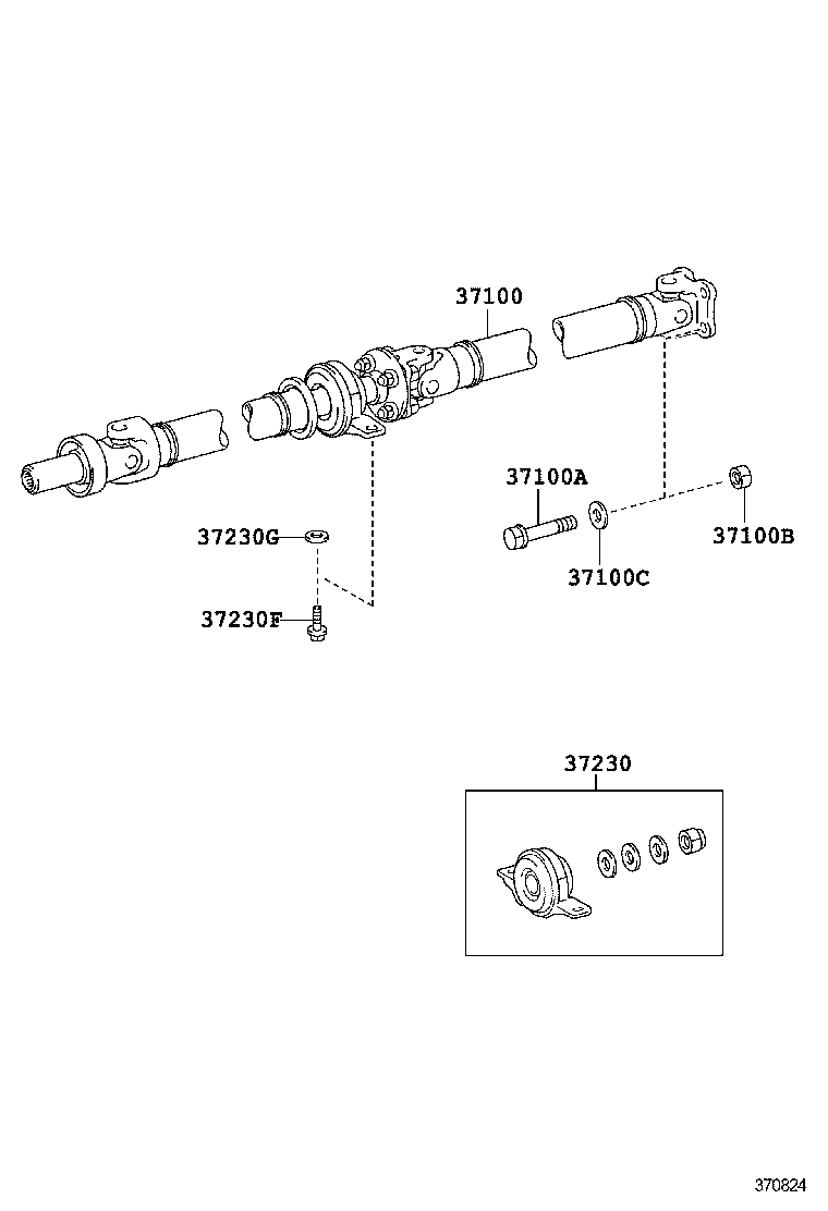  IS250 350 300H |  PROPELLER SHAFT UNIVERSAL JOINT