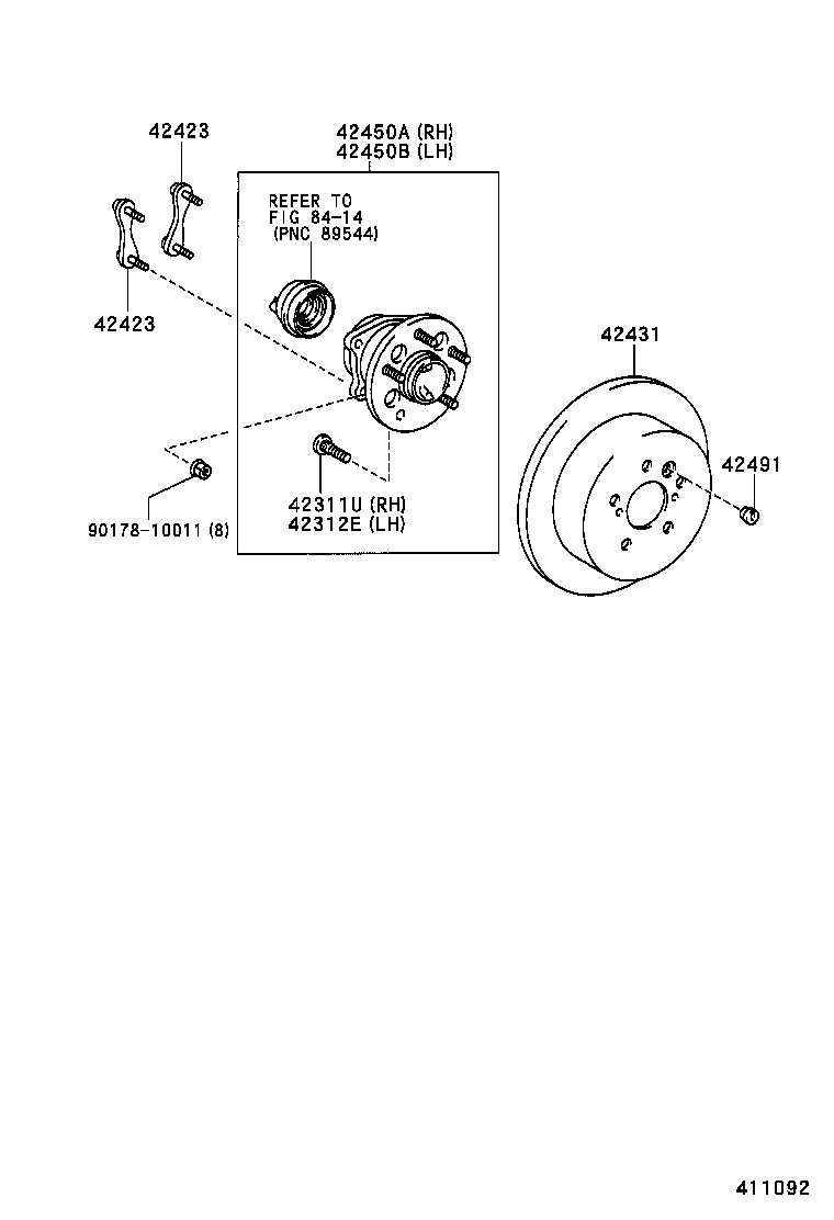  ALPHARD G V |  REAR AXLE SHAFT HUB