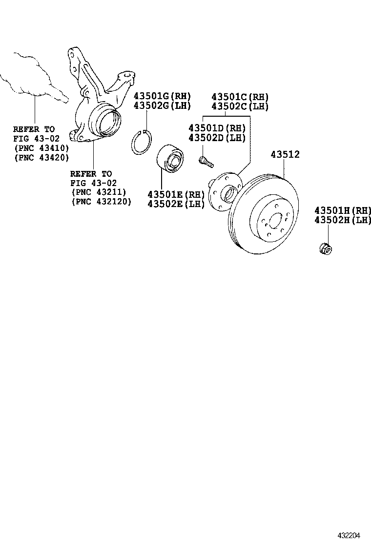  WISH |  FRONT AXLE HUB