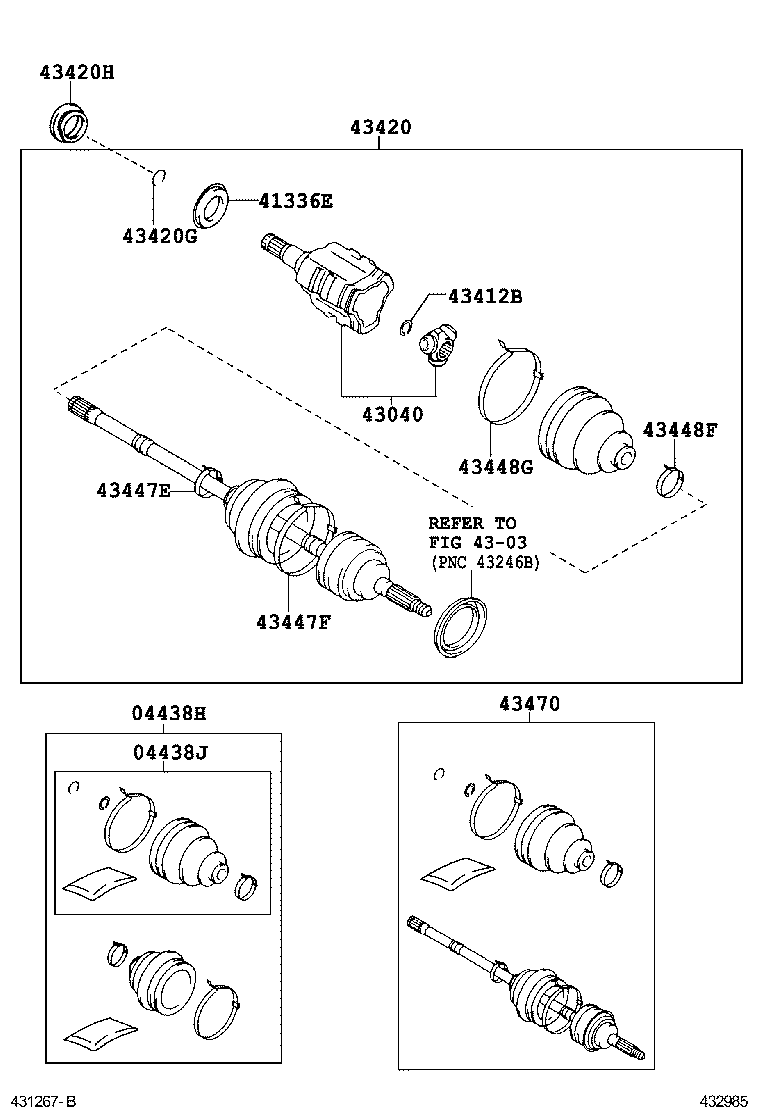  IS250 350 300H |  FRONT DRIVE SHAFT