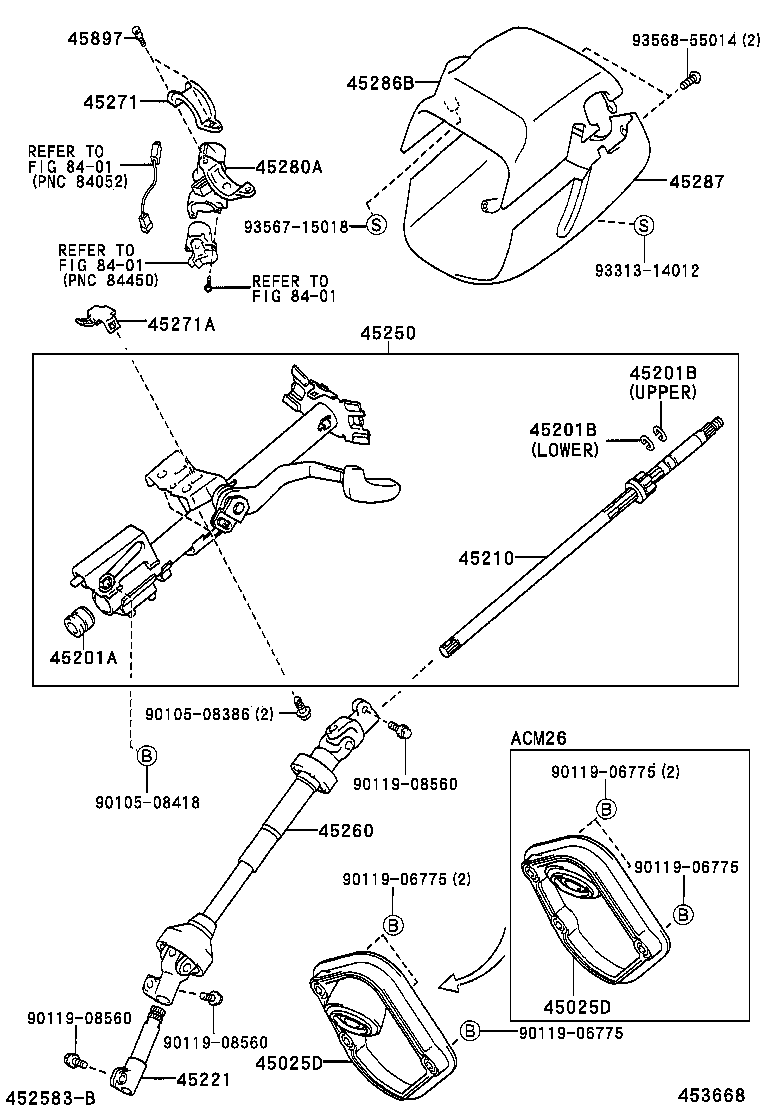  IPSUM |  STEERING COLUMN SHAFT