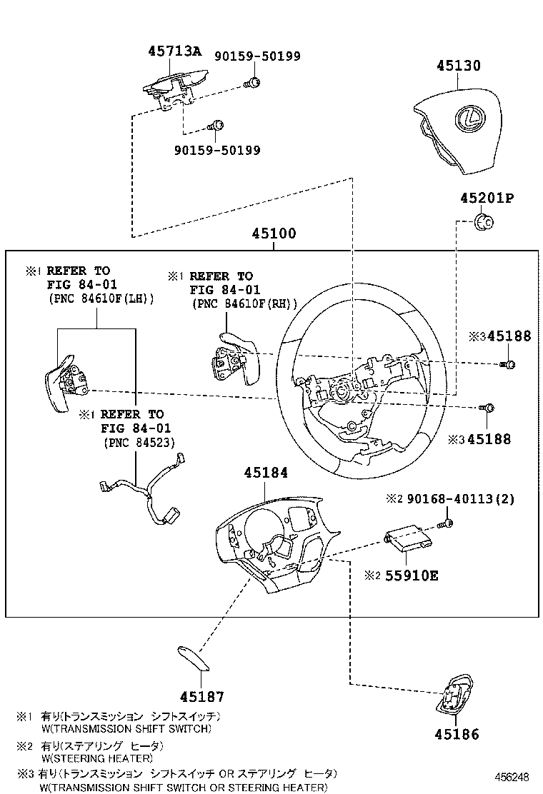  LS600H 600HL |  STEERING WHEEL