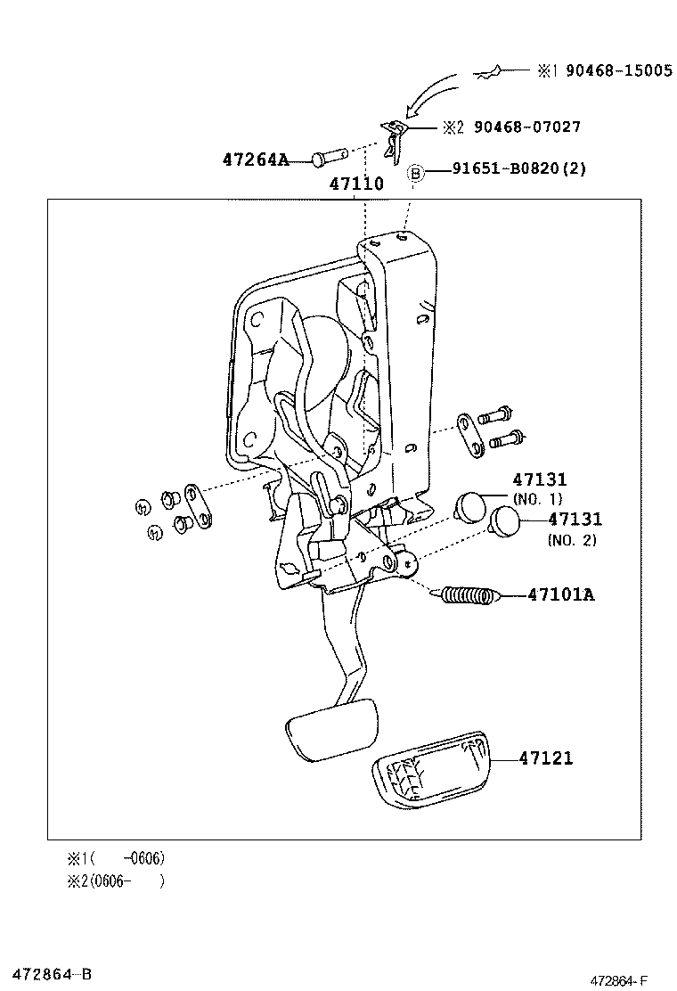  NOAH VOXY |  BRAKE PEDAL BRACKET